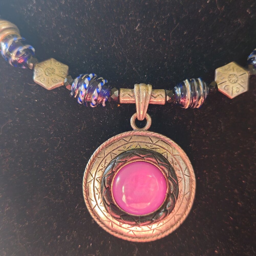 Chico's Necklace Collar Iridescent